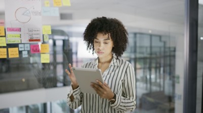 women in a tablet