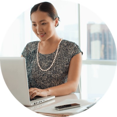 Medical Record Retrieval - businesswoman working on laptop